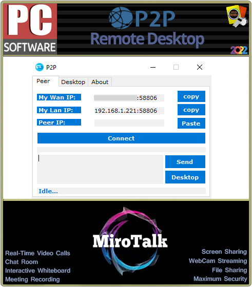 instal the new P2P Remote Desktop